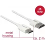 HDMI kabelis DeLOCK 85144 2 m HDMI A tipo – HDMI C tipo, baltas