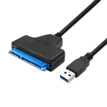Adapteris QOLTEC 51855 – išorinis M.2 NVMe/NGFF į USB 3.0 adapteris, 10 Gb/s, 2,5 colio/M.2 diskams, juodas