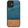 Man & Wood dėklas iPhone 12 mini — denim juoda