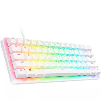 Razer Huntsman V3 Pro Mini – balta – vokiškas išdėstymas P – klaviatūra – optinė (RZ03-04992000-R3G1)
