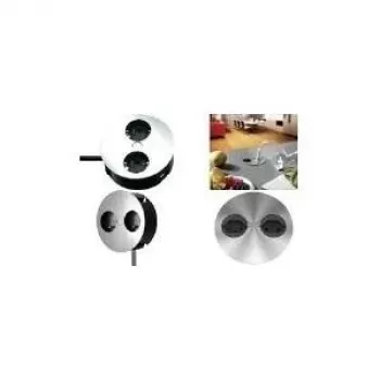 Prailginimo lizdas Bachmann TWIST 2S 2 AC lizdai Vidaus Chrome