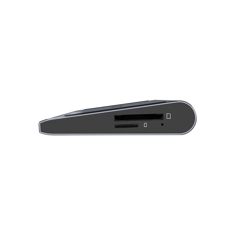 KVM jungiklis Unitek D1106AGY01 USB-C triguba 4K dokų stotelė su KVM, 3x USB-A, 5x USB-C, HDMI×2, DP×1, RJ-45, SD skaitytuvas, 3840×2160@60Hz, aliuminis