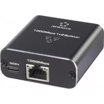 Renkforce RF-GES-200 tinklo jungiklis RJ45 2 prievadai USB maitinimas (RF-6739678)