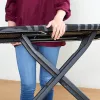 Pilno dydžio lyginimo lenta Taurus 994178000 — 410 x 1250 mm, reguliuojamas aukštis iki 930 mm, medvilninis užvalkalas, juoda