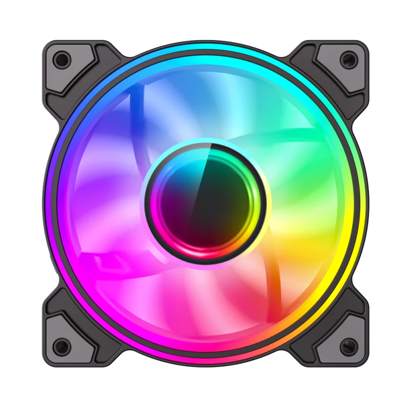 Gamemax DUAL RING INFINITY 120 mm korpuso ventiliatorius juodas