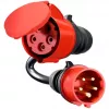 Adapteris GO-E Gemini flex 22 kW CEE raudonas trifazis 32A > CEE raudonas 16A juodas 30 cm