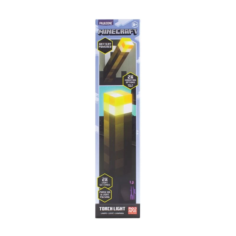 Stalinė lempa Paladone Torch Light PP9202MCFV3 Minecraft dizainas, maitinama baterijomis