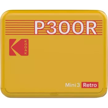 Spausdintuvas Kodak Mini 3 Square Retro Pass Photo Printing Technology Geltona