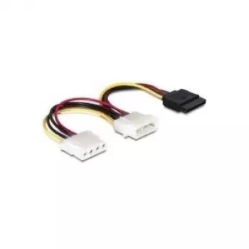Maitinimo laidas SATA HDD DeLOCK 60103 2x 4pin kištukas/lizdas 0.165 m