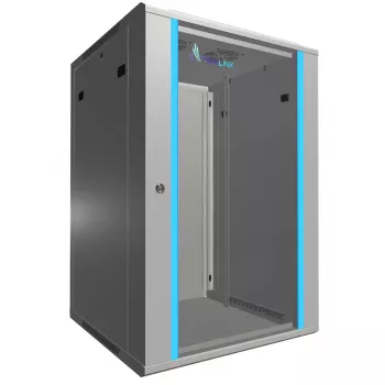 Sieninis stovas Extralink Rackmount spinta 18U 600x600 Pilka su raktiniu užraktu