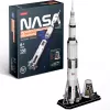 3D dėlionė Cubicfun Apollo Saturn raketa – mastelio surinkimo edukacinis rinkinys