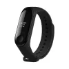 Silicinė apyrankė FIXED, skirta Xiaomi Mi Band 3/4 — juoda, keičiama, lanksti, patvari