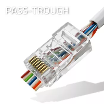 RJ45 kištukas QOLTEC CAT5e UTP, pakuotė po 100 vnt.