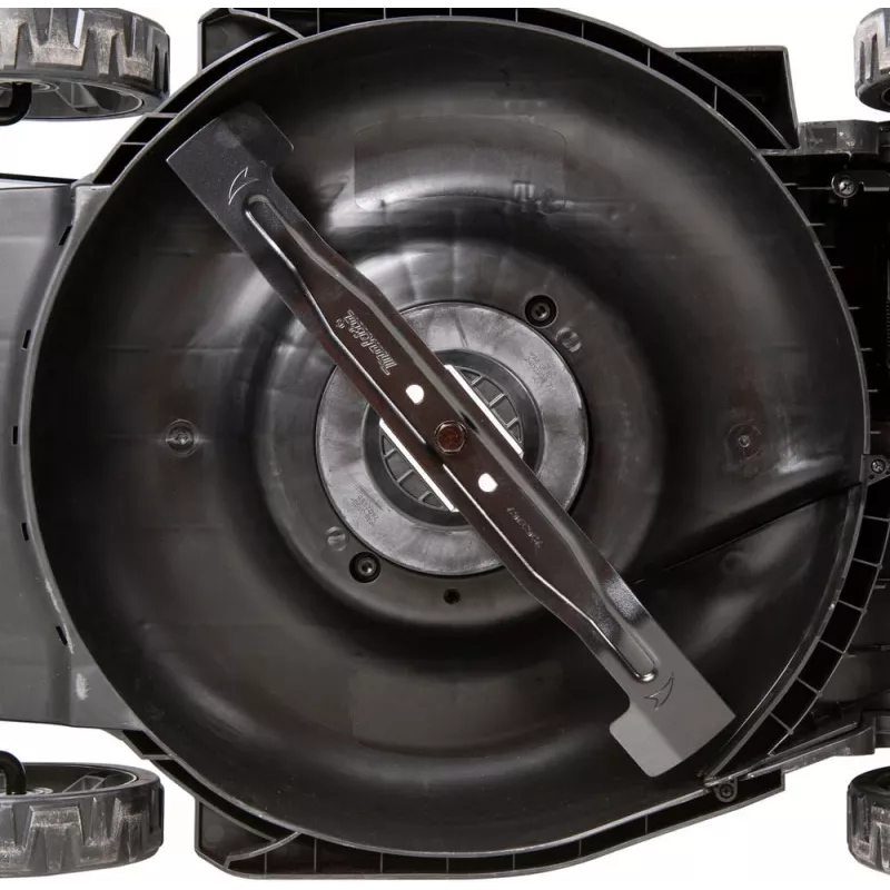 Makita DLM481Z akumuliatorinė vejapjovė stūmiamoji juoda mėlyna metalinė