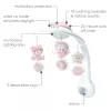 Muzikinė dėžutė kūdikiams B-kids 3in1 Infantino 150302050 — pudrinė rožinė, 3-in-1 raminantis žaislas