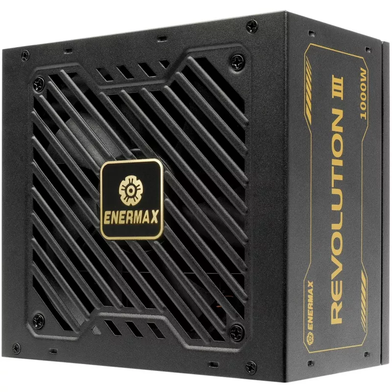 Maitinimo blokas ENERMAX ERV1000G-AHG-MAC, 1000 W, 20+4 pin ATX, pilnai modulinis, 80 PLUS Gold, juodas