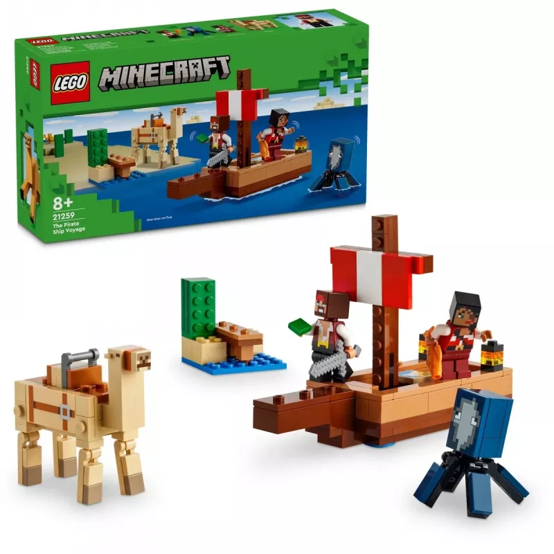 LEGO MINECRAFT 21259 „Piratų laivo kelionė“
