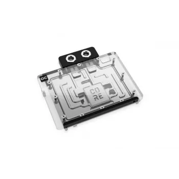 Alphacool 10265 galinė plokštė, akrilas, aliuminis, chromas, varis, nailonas, juoda, 161 mm