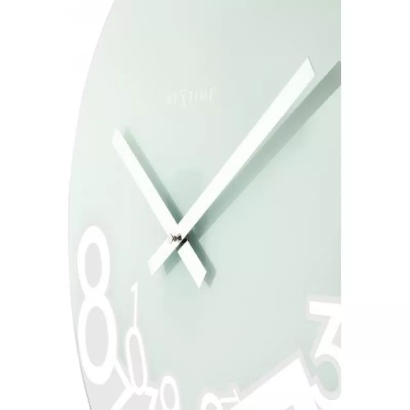 NeXtime laikrodis 8115 Dropped, Ø43 cm, sieninis, sidabrinis