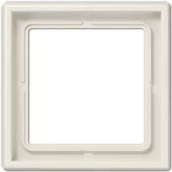 Viršutinis jungiklio lizdo dangtelis JUNG LS 981 W Ivory — besraigtis duroplastinis gaubtas, 81×81 mm