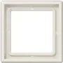 Viršutinis jungiklio lizdo dangtelis JUNG LS 981 W Ivory — besraigtis duroplastinis gaubtas, 81×81 mm