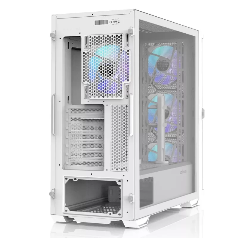 Korpusas Zalman Z10 DUO ATX baltas su ZM-IF120 x4 ARGB ventiliatoriais