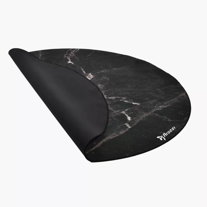 Arozzi Zona Round Floor Pad Black Marble – apvalus apsauginis kilimėlis kietoms grindims ir žemam kilimui