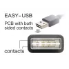 USB laidas DeLOCK EASY-USB 2.0-A 1m juodas