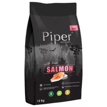 DOLINA NOTECI Piper Animals su lašiša – sausas šunų ėdalas – 12 kg