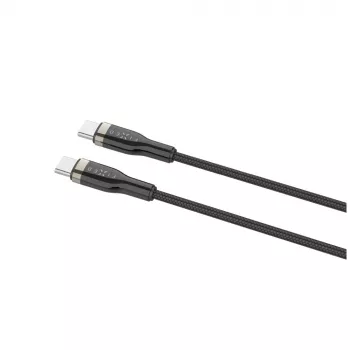 Pintas USB-C laidas, 100W, FIXDB-CC12-BK, juodas
