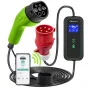 Qoltec Mobile EV automobilio įkroviklis reguliuojamas 2in1 Type2 | 7kW | 230V | CEE 3 kištukas | Wi-Fi | LCD | Nešiojamas | Wallbox | 5m