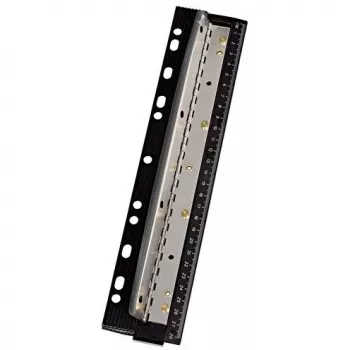 Skylmušis WEDO 67 9401 — 4-ių skylių metalinis skylmušis, juodas, skylmušimo talpa 3 mm, 66 mm plotis