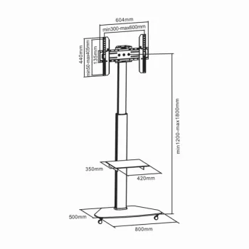 Mobilus grindinis stovas Sbox FS-500 (37-70 col./40kg/600x400)