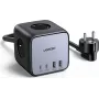 Ugreen DigiNest Pro 1 AC lizdas (-ų) C tipo 1.8 m 4 3680 W Juoda