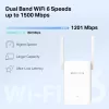 Mercusys ME60X Wi-Fi 6 AX1500 dviejų juostų signalo kartotuvas