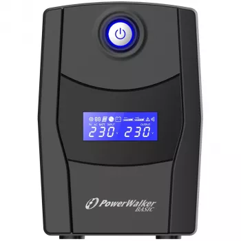 PowerWalker VI 800 STL Line-Interactive 800VA 2AC Išėjimai Bokštas Juodas Nepertraukiamo maitinimo šaltinis (UPS) (10121073)