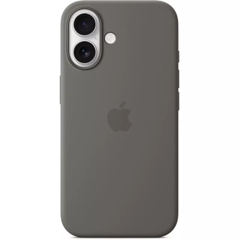 Apple iPhone 16 Silikoninis Dėklas su MagSafe Stone Gray