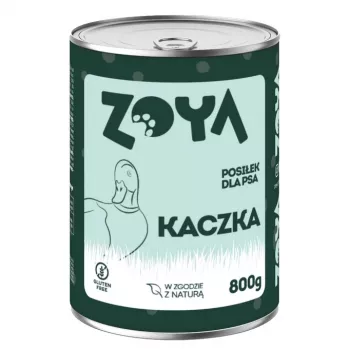 Šlapias šunų ėdalas ZOYA Antis 800 g skardinė – pilnavertis suaugusių šunų maistas