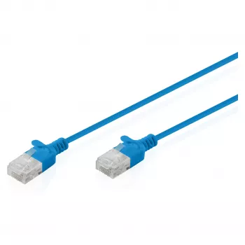 Jungiamasis laidas DIGITUS CAT 6 U-UTP Slim, 2 m, juodas