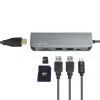 LogiLink UA0343 USB-C kelių prievadų centras, aliuminis, USB 3.2 2nd Gen