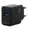 Mobiliojo įrenginio įkroviklis MOBILIS 001362 Universal Black AC Auto