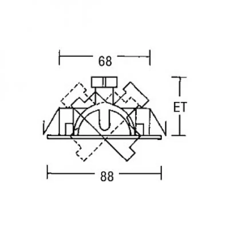 Brumberg 00196307 EB-Spotlight BREENA Apvali balta 13W 12V pasukama