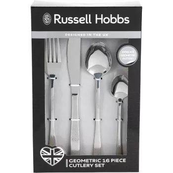 Stalo įrankių rinkinys Russell Hobbs RH01519EU7 16 dalių geometrinis dizainas, nerūdijantis plienas