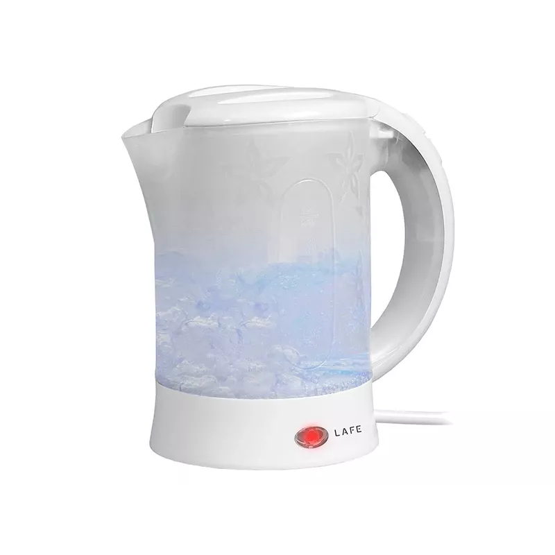 Elektrinis virdulys LAFE LAFCZA45865, nerūdijantis plienas, 0,6 L, 600 W, šviesiai pilkas, su užrakinamu dangteliu