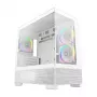 Korpusas DeepCool CG380 3F WH — Baltas, Midi Tower, 235×437×451 mm, ITX/mATX, 3x 120 mm ventiliatoriai