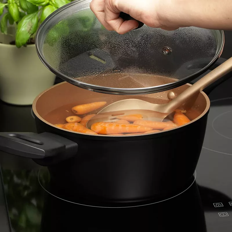 Puodas Russell Hobbs RH01669BEU7 20 cm, juodas, nerūdijančio plieno vidus