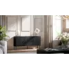 Cama 3D komoda PALAZZO BIS 151x40x75 matinis juodas