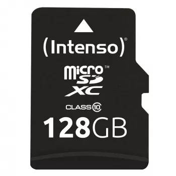 Intenso 128GB MicroSDXC atminties kortelė su SD adapteriu, 3413491