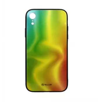 Apsauginis stiklas Tellur Cover Glass print, iPhone XR – dekoratyvinis grūdintas stiklas