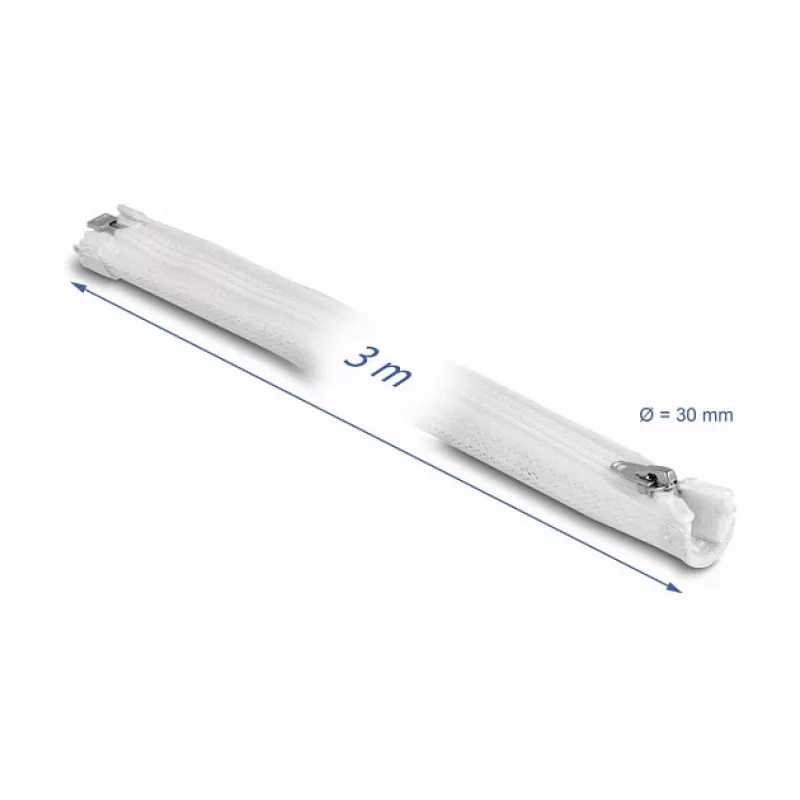 Pintas kabelių movimas DeLOCK 20834 3 m x 30 mm Baltas